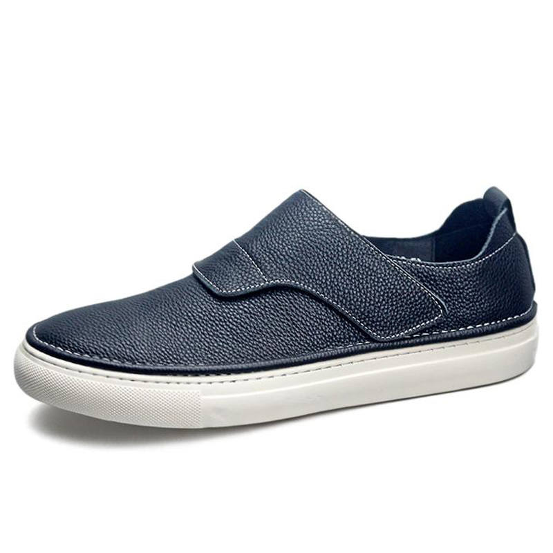 Devanro Devanro Flat Loafers Top Grain Cow Leather Casual Shoes Men's