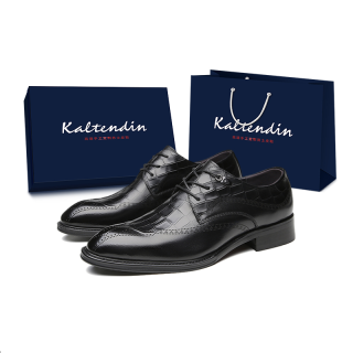 KALTENDIN Top Grain Cow Leather Dress Shoes Men's