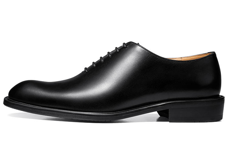 THOM WILLS British Business Old Money Style Calfskin Oxford Shoes Dress Shoes Men's Black