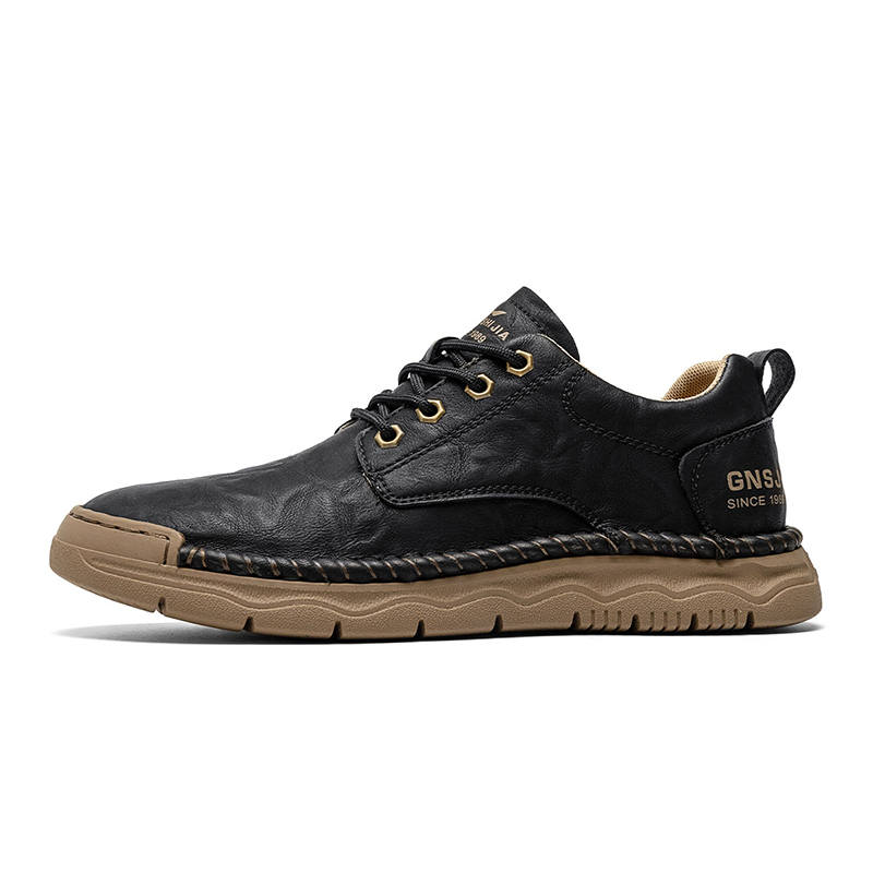 G.N.SHIJIA Black Gold Bull Collection Synthetic Leather Lightweight Slip Resistant Lightweight Anti Slip Low top
