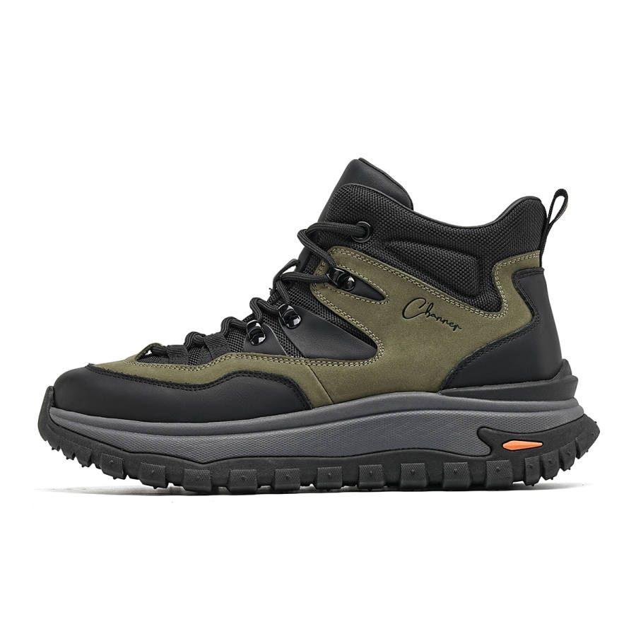 C°BANNER Outdoor Fleece Lined Mid top Casual Shoes Men's Black Green
