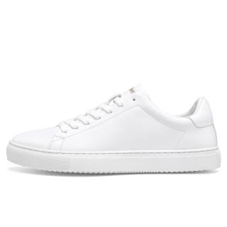 Cabbeen Pu Lightweight Breathable Lightweight And Breathable Low top Skateboard Shoes Men's White