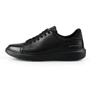 BOSSSUNWEN Low top Stylish Skateboarding Shoes Men's Black Box