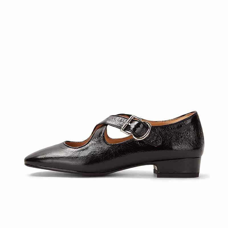 SHOEMAKER QUEEN Top Grain Cow Leather Mary Jane Shoes Women's