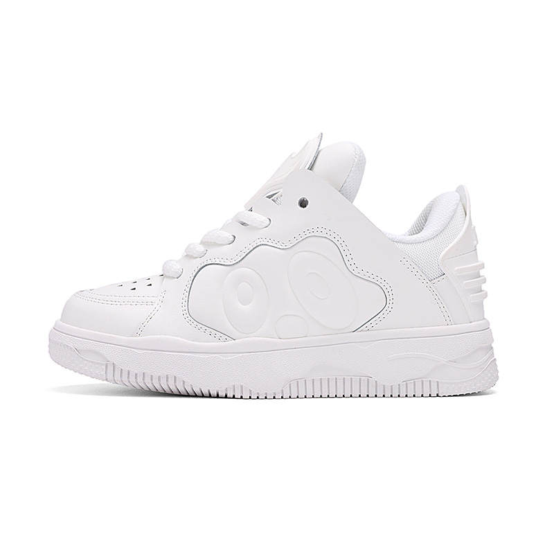 K-61 K 61 Microfiber Leather Low top Skateboard Shoes Unisex White
