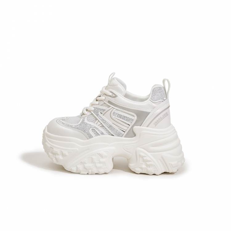 MILANLIANGE Abrasion Resistant Breathable Low top Chunky Sneakers Women's