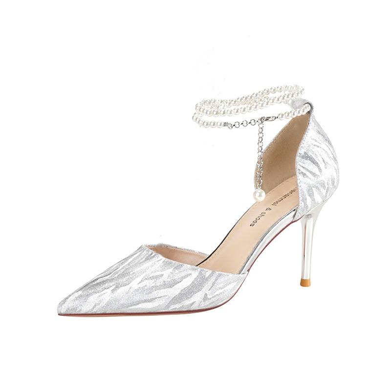 HKCP Pu Slim Heel High Heels Women's