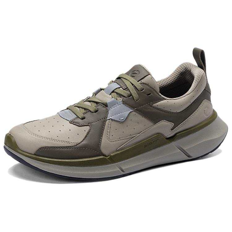Ecco Ecco Cow Leather Comfortable Low top Casual Shoes Men's Army Green
