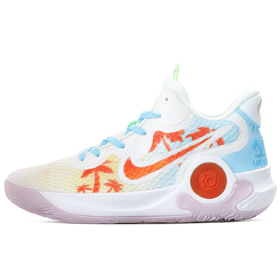 Nike Nike KD Trey 5 IX Cushioning Abrasion Resistant Impact Resistant Mid top Vintage Basketball Shoes Unisex Yellow Blue