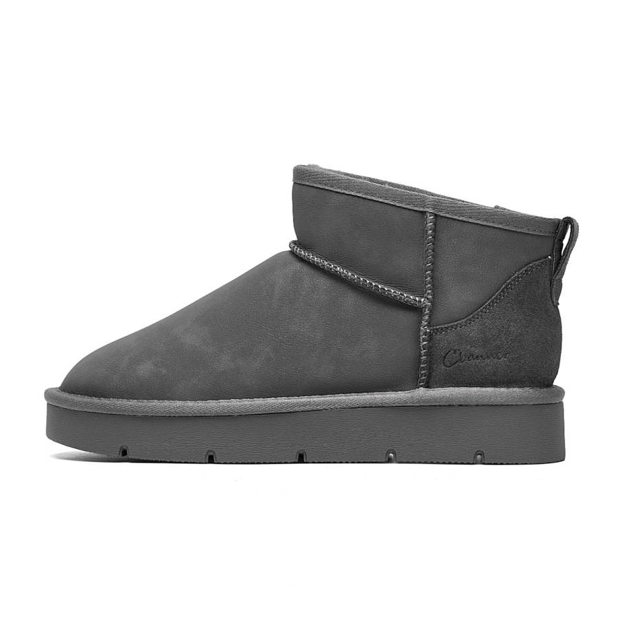 C°BANNER Fleece Lined Versatile Classic Short Snow Boots Men's Gray