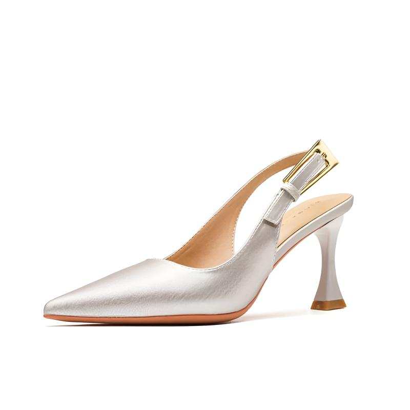 TATAYA Microfiber Leather Slim Heel High Heels Women's