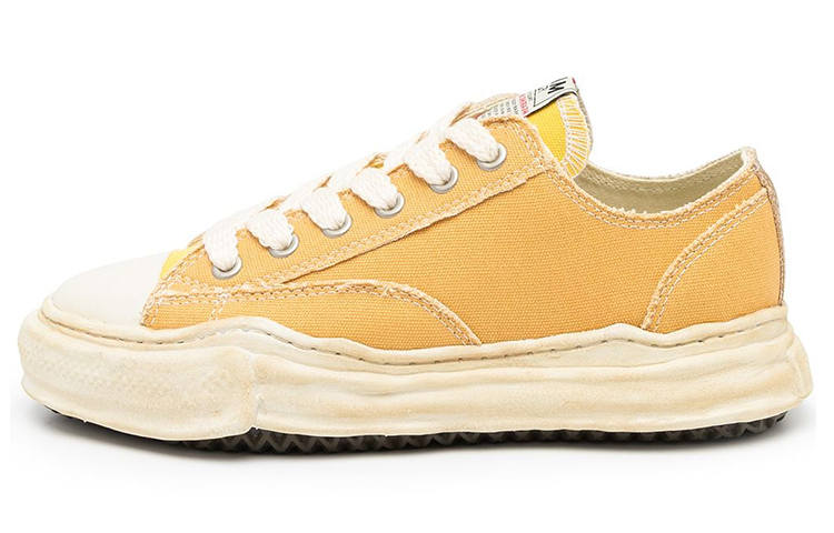 MIHARA YASUHIRO Peterson Canvas Low top Skateboard Shoes Unisex Yellow