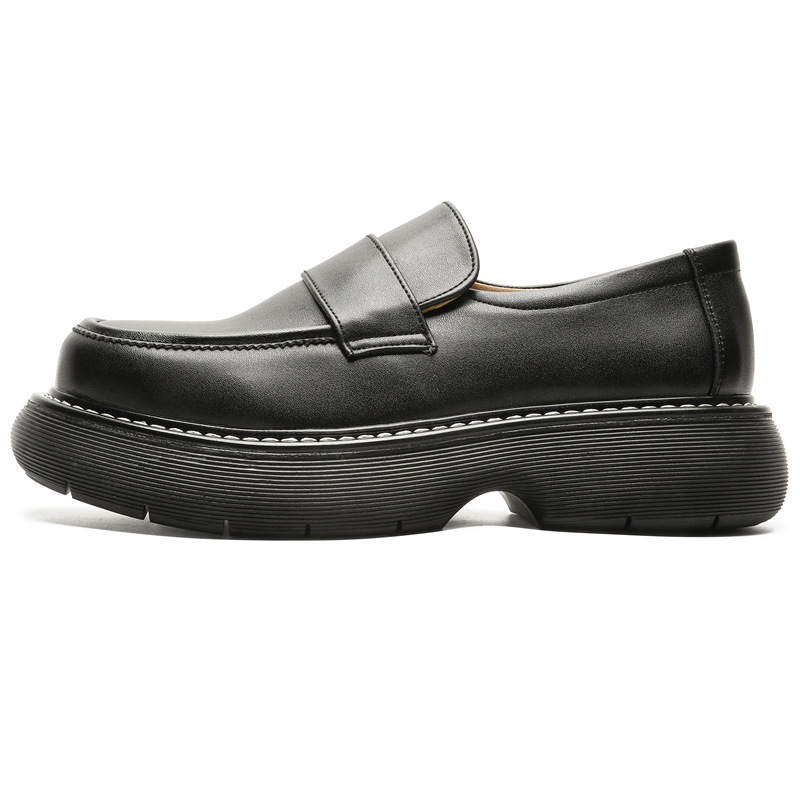 WEISHIBANGWEI WEISHIBANGWEI Microfiber Leather Loafers Men's Black