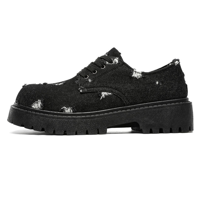 JANECO Men's Casual Shoes Men's Low Top Black