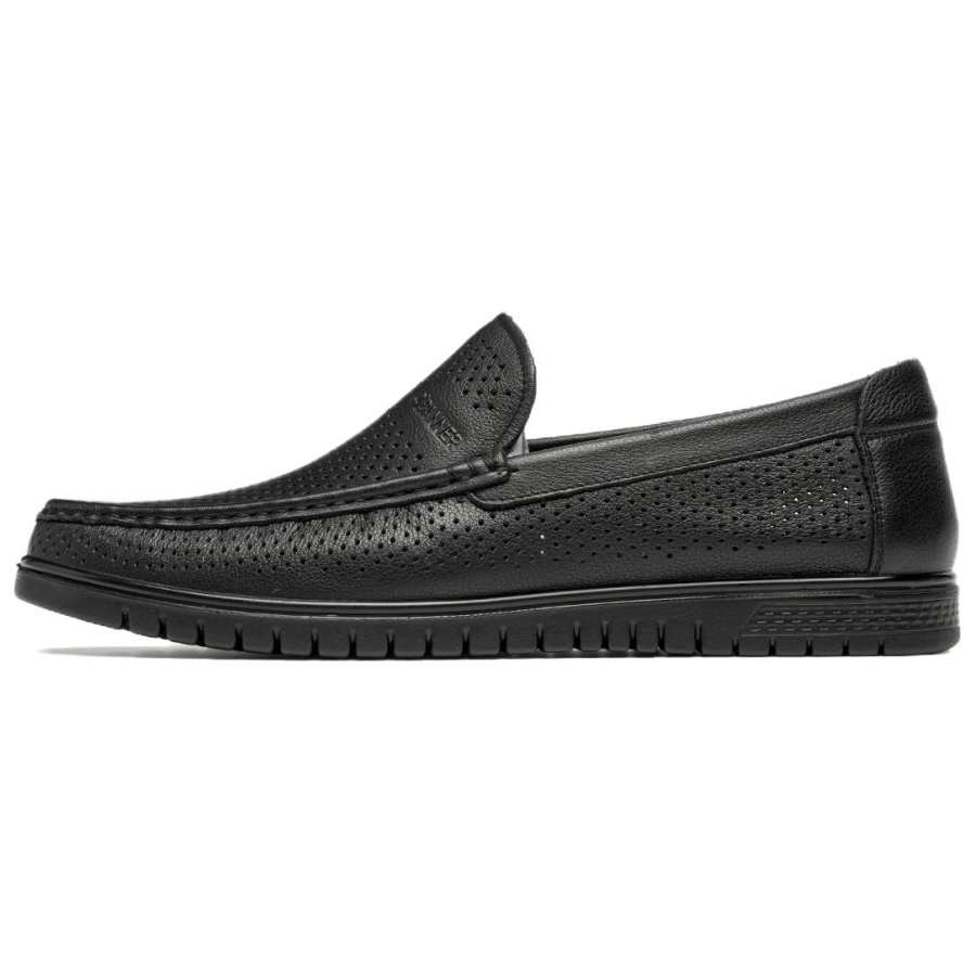 C°BANNER Cow Leather Men's Casual Shoes Men's Black