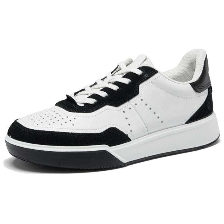 Ecco Street Shoe Collection Low top Skateboard Shoes Men's White Black