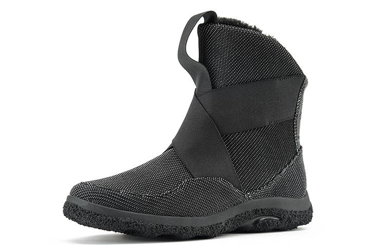 NORVINCY Snow Boots Unisex High Top Metal Iron/gray Pick Holes