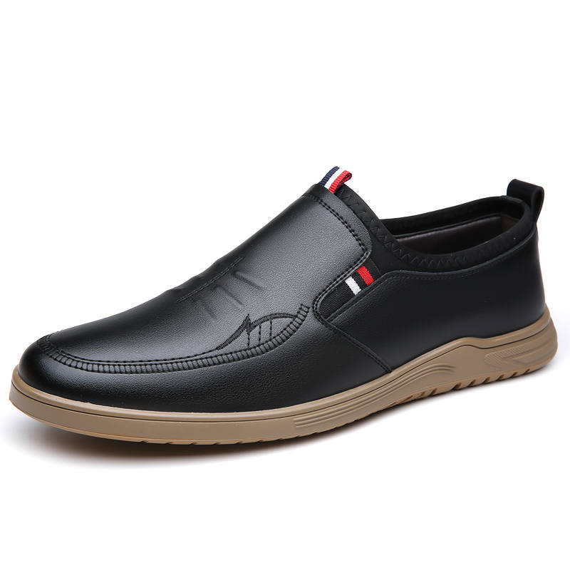 DAOTUSEN Cow Split Leather Casual Shoes Men's