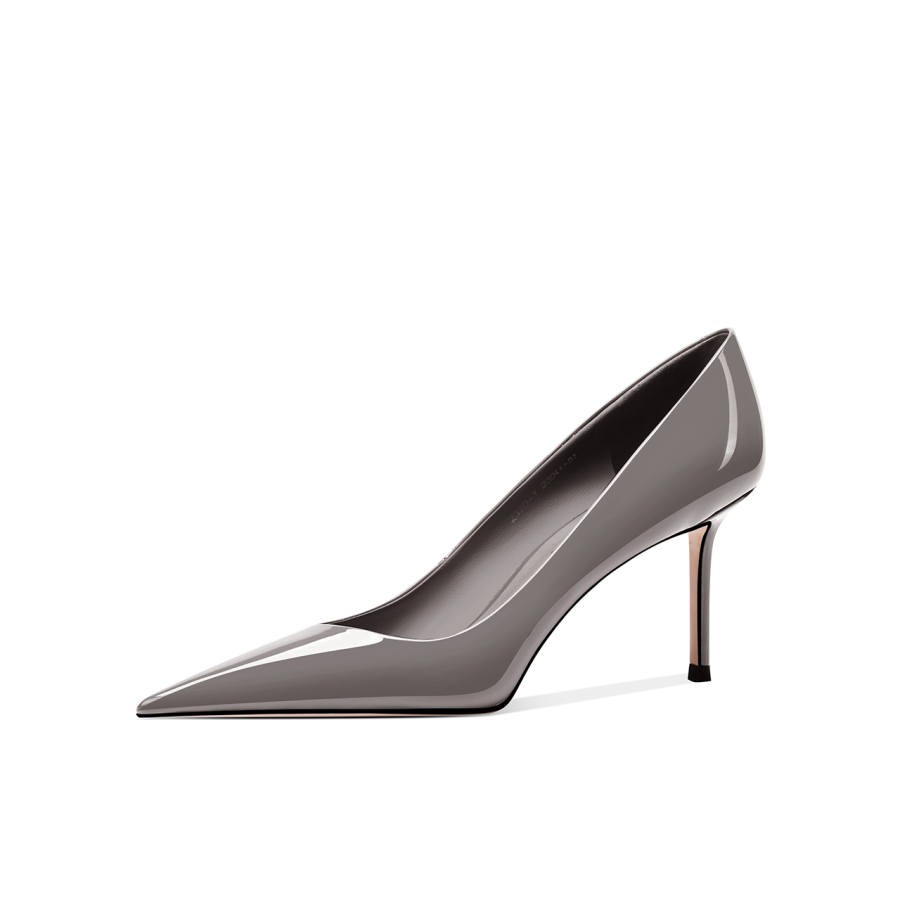Shesrim Patent Leather Slim Heel High Heels Women's