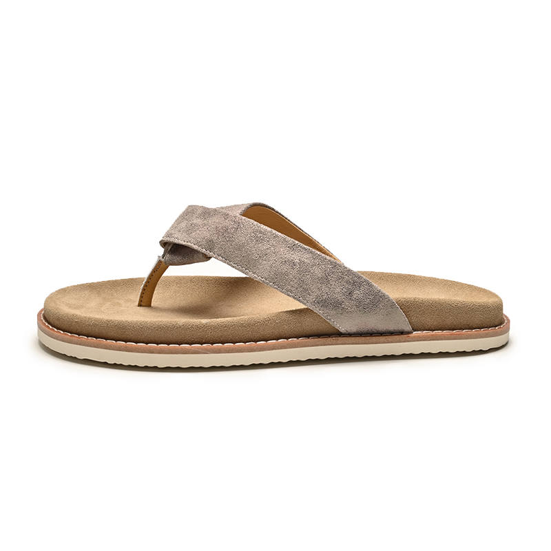 Brounvanm Brounvanm Rubber Sole Flip Flops Men's Silver