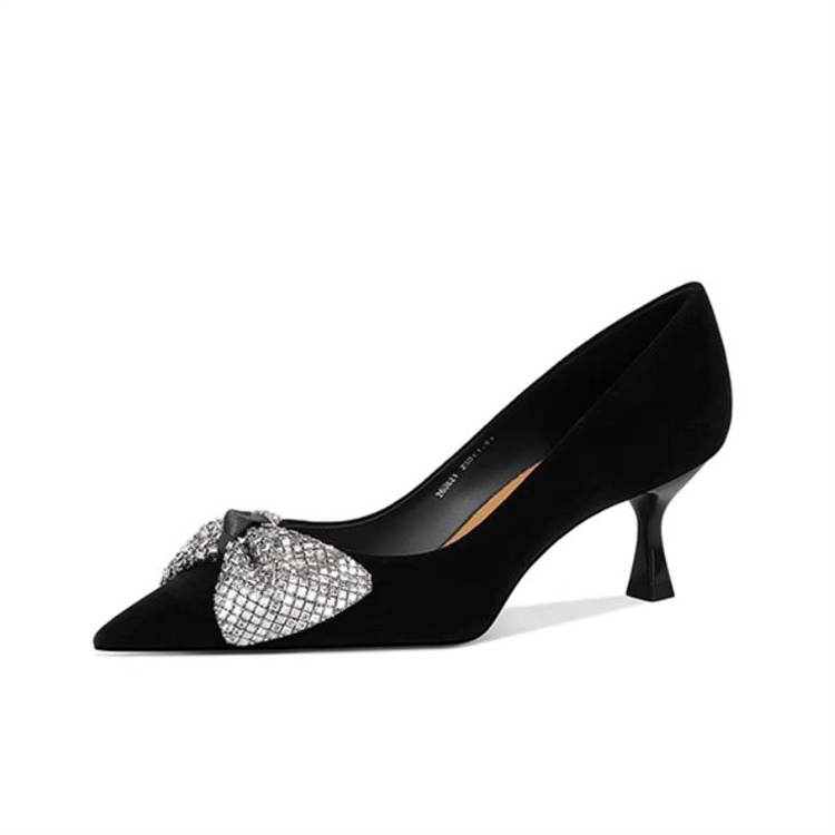 JESSICA SOPHIA Suede Slim Heel High Heels 5.5cm Women's