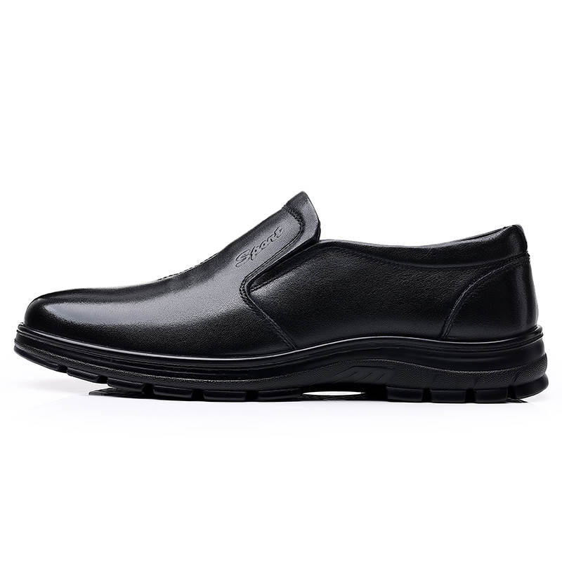 Xiwencha Top Grain Cow Leather Casual Shoes Men's