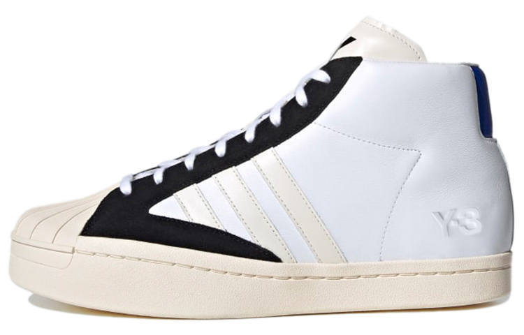 Y-3 Y 3 Yohji Pro Fashion Mid top Skateboard Shoes Unisex White Black