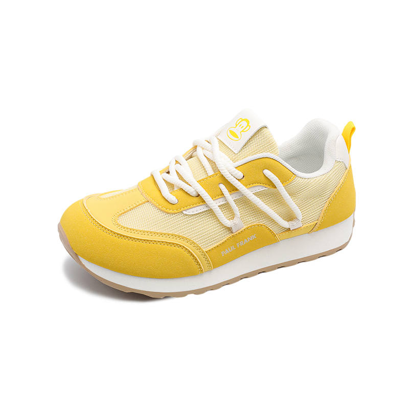 PAUL FRANK Abrasion Resistant Lightweight Breathable Slip Resistant Coverage Low top Casual Shoes Women's Yellow