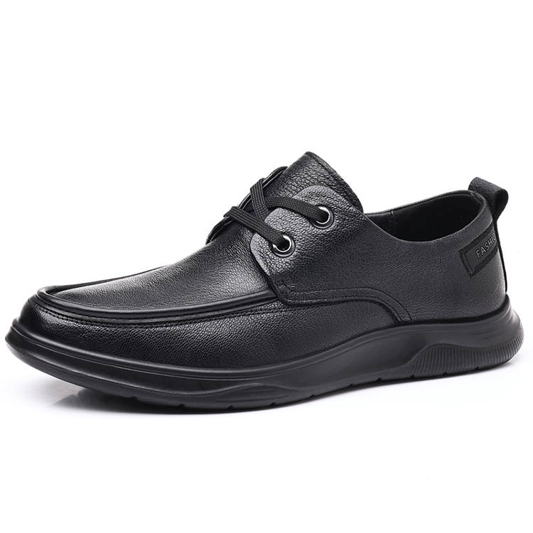 GZZ Men's Casual Shoes Men's Low Top Black/Brown