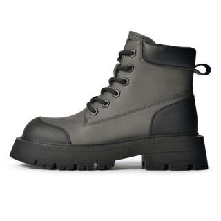 Reemoor Cow Split Leather Short Combat Boots Women's