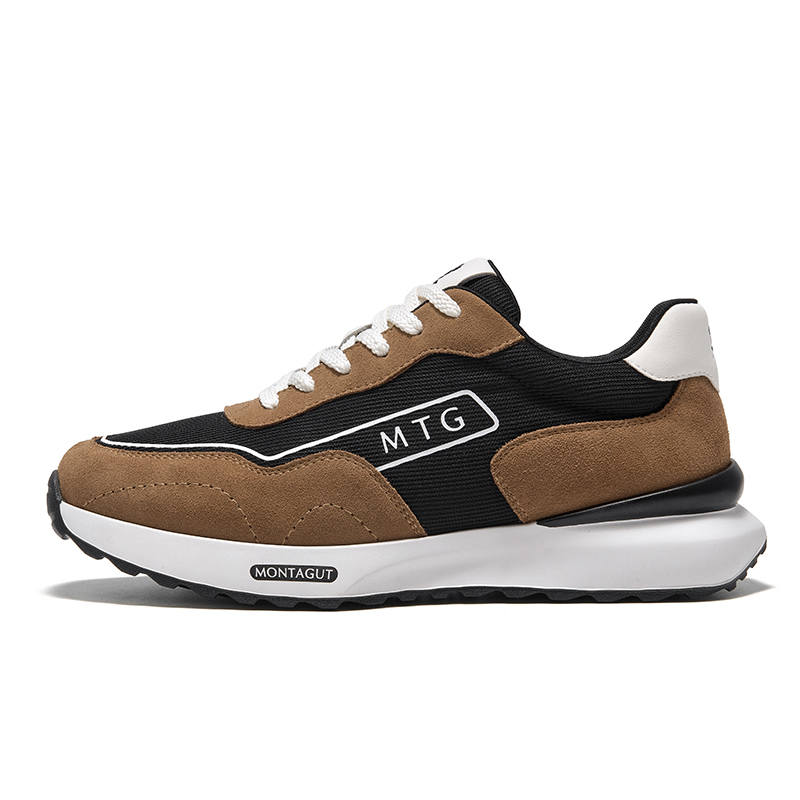 Montagut Cow Split Leather Low top Casual Shoes Men's