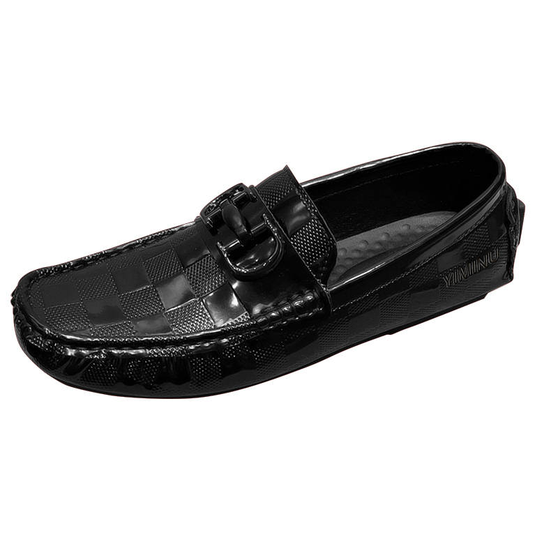YIMINU Men's Casual Shoes Men's Low Top Black