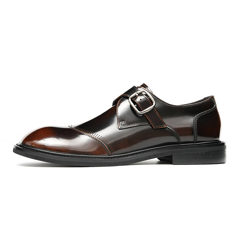 ASTON M.JAZZ Top Grain Cow Leather Casual Shoes Men's