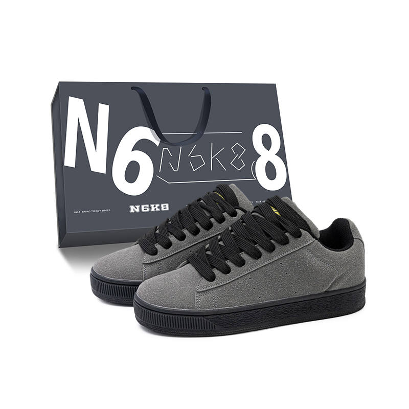 N6K8 Slip Resistant Abrasion Resistant Low top Skateboard Shoes Unisex