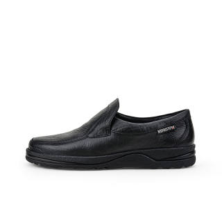 MEPHISTO Loafers Men's Low Top Black/Dark Gray/Earth Yellow/Dark Brown