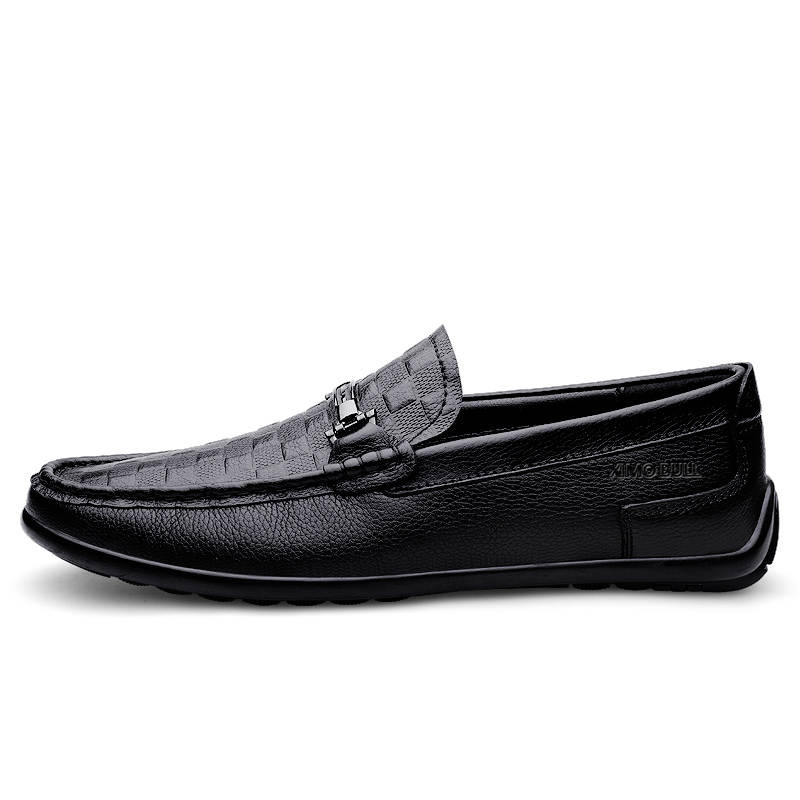 XIMO BULL Men's Casual Shoes Men's Low Top Black/Brown