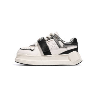 WANG&My&love Top Grain Cow Leather Cushioning Low top Skateboard Shoes Women's