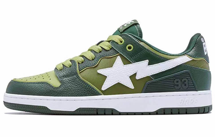 A BATHING APE A BATHING APE SK8 Sta Green White