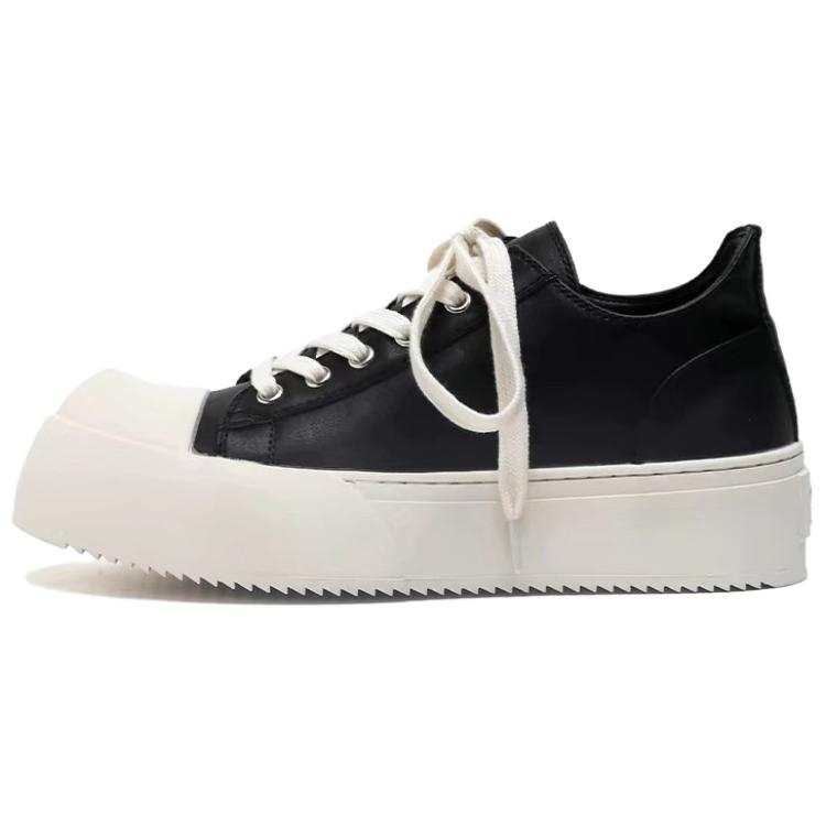 MINGYITU Microfiber Leather Men's Casual Shoes Men's Black