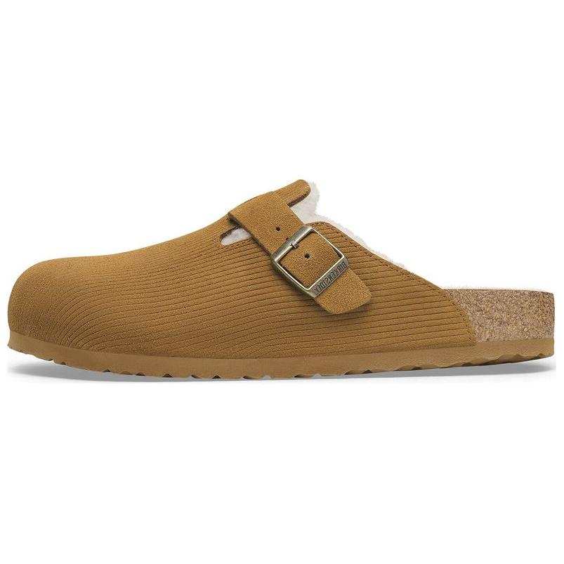 Birkenstock Boston Closed Toe Slippers Unisex Brown Narrow