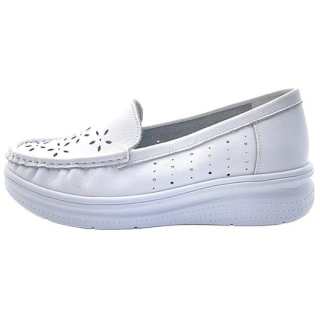 Neiliansheng Cow Leather Casual Shoes Women's White