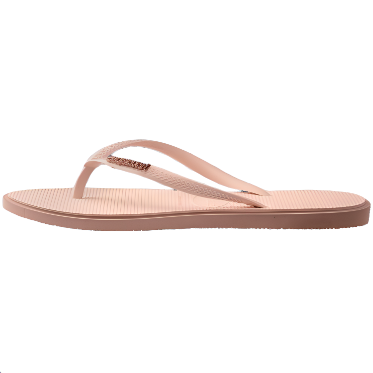 Havaianas Rubber Sole Slip Resistant Flip Flops Women's Crocus Red Flower Rose