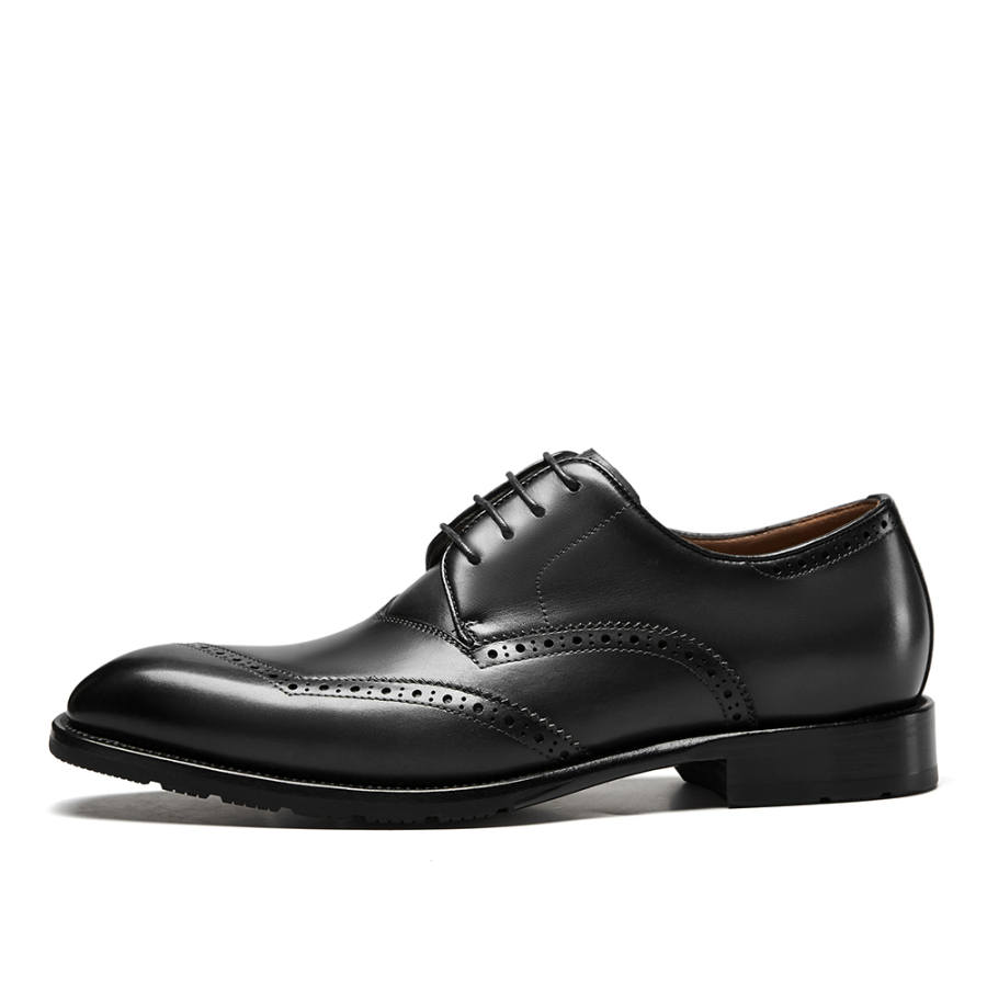 YEARCON Top Grain Cow Leather Dress Shoes Men's