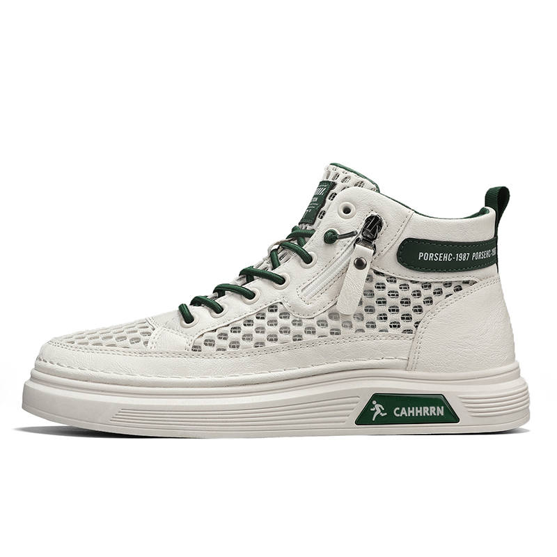 CAHHRRN Breathable Mid top Skateboard Shoes Men's