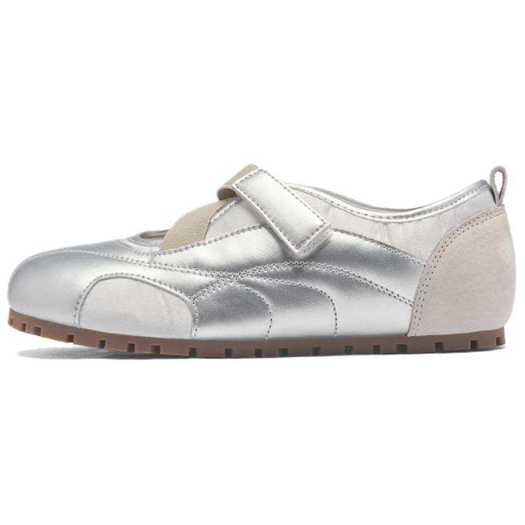 AGSDON Mary Jane Shoes Women's Silver/Pink Purple/Gold