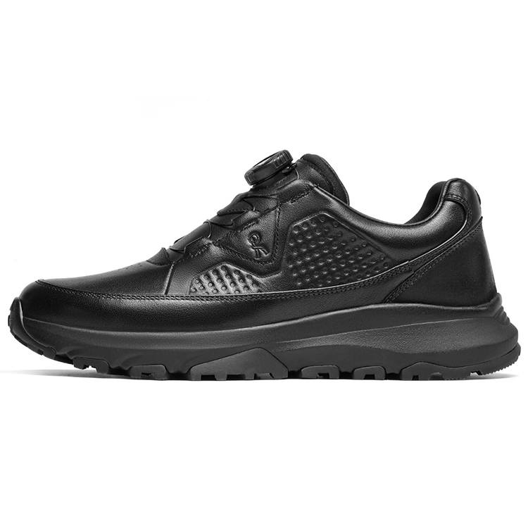 ROBERTA DI CAMERINO Cow Leather Comfortable Low top Casual Shoes Men's Black