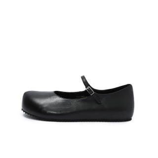 CORINNA DI MARSALA Sheepskin Flat Mary Jane Shoes 1CM Women's