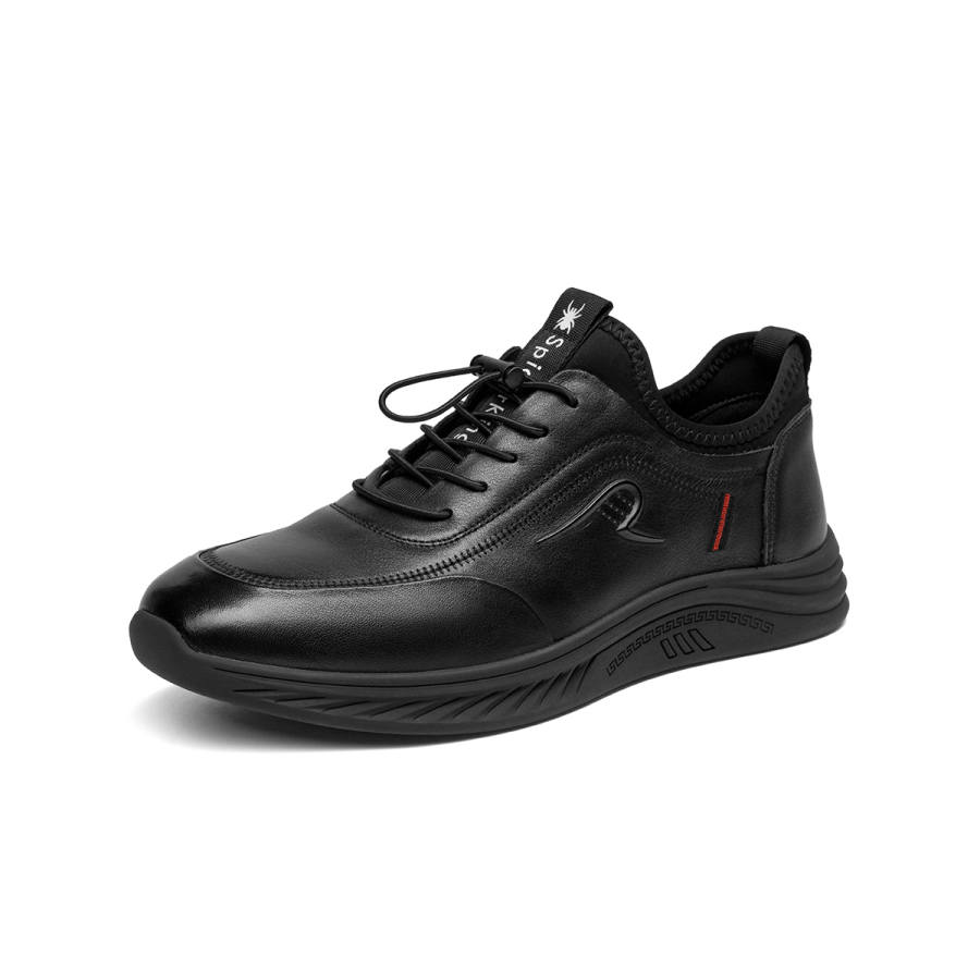 Spider King Textile, Cow Leather Wear resistant And Lightweight Low top Casual Shoes Men's