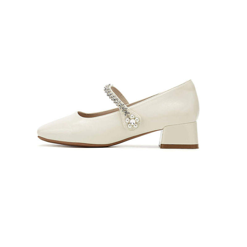 DAPHNE DAPHNE Mary Jane Shoes Women's Beige