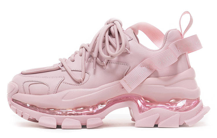 VITTORIO VENTURA Chunky Sneakers Women's Low Top Light Pink